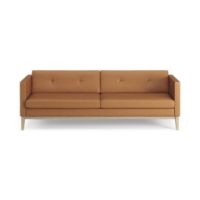 Bild von Swedese Madison 3-Sitzer-Sofa mit Knöpfen B: 210 cm – Lackierte Eiche/Soft 54035