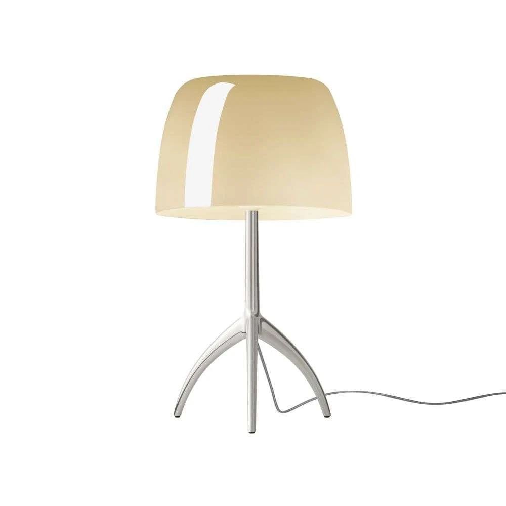 Bild von Foscarini Lumiere Grande mit Dimmer Tischlampe H: 45 cm - Aluminium/Warmweiß