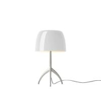 Bild von Foscarini Lumiere Piccola mit Dimmer Tischlampe H: 34,5 cm - Aluminium/Weiß