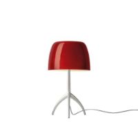 Bild von Foscarini Lumiere Piccola mit Dimmer Tischlampe H: 34,5 cm - Aluminium/Kirsche