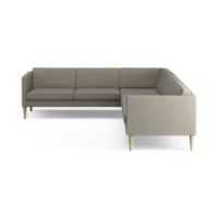 Bild von Swedese Madison Ecksofa nach links gerichtet, B: 287 cm – Lackierte Eiche/Main Line Flax 02