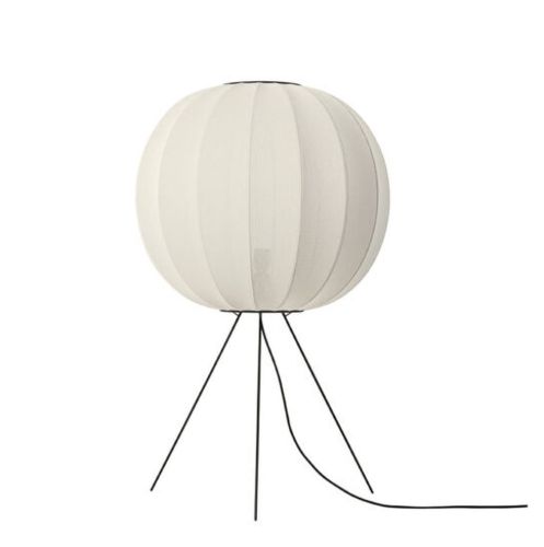 Made By Hand Knit-Wit Round Floor Medium Ø: 60 cm - Pearl White