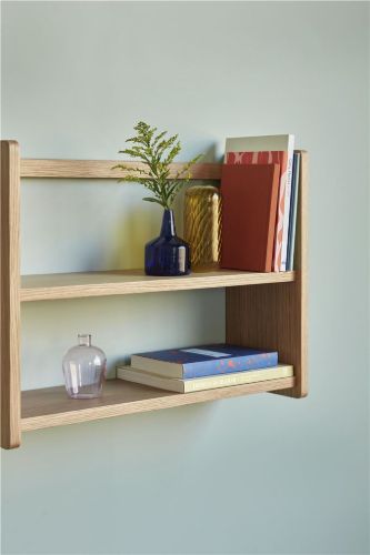 Hübsch Nomad Regal Doppel 60x22 cm - Eiche