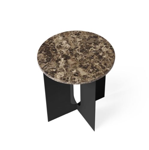 Audo Copenhagen Androgyne Tischplatte Ø: 42 cm – Kaisermarmor