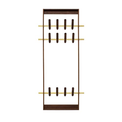 We Do Wood Garderobengestell H: 150 cm – Räuchereiche/Messing