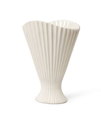 Ferm Living Fountain Vase H: 30,5 cm – gebrochenes Weiß