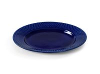 Bild von Lyngby Porzellan Rhombe Lunchteller Ø: 23 cm – Dunkelblau