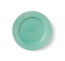 Bild von Lyngby Porzellan Rhombe Lunchteller Ø: 21 cm – Aqua