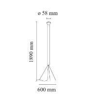 Bild von FLOS Luminator Stehleuchte H: 189 cm - Weiß