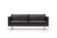 Bild von Mogens Hansen MH276 3-Personen-Sofa L: 210 cm – Camaro 18 Schwarz/Mattstahl