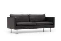 Bild von Mogens Hansen MH276 3-Personen-Sofa L: 210 cm – Camaro 18 Schwarz/Mattstahl