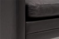 Bild von Mogens Hansen MH276 3-Personen-Sofa L: 210 cm – Camaro 18 Schwarz/Mattstahl