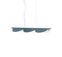 Bild von FLOS Almendra S3 Lineare Deckenleuchte L: 128,6 cm – Buchtblau metallisiert
