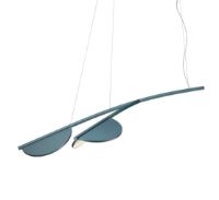 Bild von FLOS Almendra S2 Y Short Organic Loftlampe L: 132,6 cm - Bay Blue Metallisiert