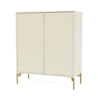 Bild von Montana Selection 1118 Cover Schrank mit Beinen 69,6 x 69,6 cm – 150 Vanille / Messing