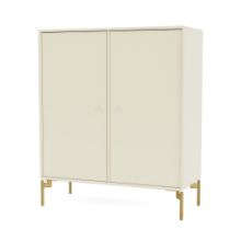 Bild von Montana Selection 1118 Cover Schrank mit Beinen 69,6 x 69,6 cm – 150 Vanille / Messing