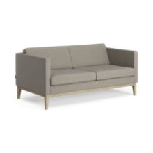 Bild von Swedese Madison 2-Personen-Sofa B: 155 cm – Lackierte Eiche/Main Line Flax 02