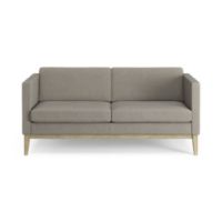 Bild von Swedese Madison 2-Personen-Sofa B: 155 cm – Lackierte Eiche/Main Line Flax 02