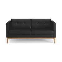 Bild von Swedese Madison 2-Sitzer-Sofa mit Knöpfen B: 155 cm – Geölte Eiche/Soft 99999