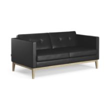 Bild von Swedese Madison 2-Personen-Sofa mit Knöpfen, B: 155 cm – Lackierte Eiche/Soft 99999