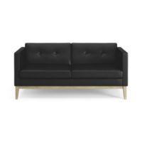 Bild von Swedese Madison 2-Personen-Sofa mit Knöpfen, B: 155 cm – Lackierte Eiche/Soft 99999