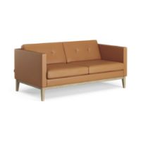 Bild von Swedese Madison 2-Personen-Sofa mit Knöpfen B: 155 cm – Lackierte Eiche/Soft 54036