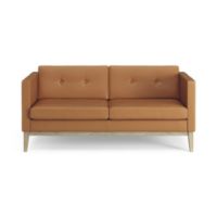 Bild von Swedese Madison 2-Personen-Sofa mit Knöpfen B: 155 cm – Lackierte Eiche/Soft 54036