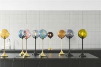 Bild von Design By Us Ballsaal-Tischlampe H: 58 cm – Blauer Himmel/Gold