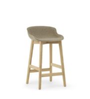 Bild von Normann Copenhagen Hyg Barhocker vorne gepolstert SH: 65 cm – Affix/Eiche