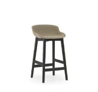 Bild von Normann Copenhagen Hyg Barhocker vorne gepolstert SH: 65 cm – Affix/Schwarze Eiche