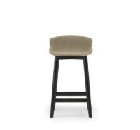 Bild von Normann Copenhagen Hyg Barhocker vorne gepolstert SH: 65 cm – Affix/Schwarze Eiche