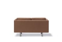 Bild von Fredericia Furniture JG Sofa 2 Personen L: 142 cm – Edelstahl – Gebürstet / Grand Linen 4803