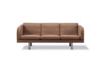 Bild von Fredericia Furniture JG Sofa 3 Personen L: 202 cm – Edelstahl – Gebürstet / Grand Linen 4803