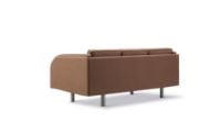 Bild von Fredericia Furniture JG Sofa 3 Personen L: 202 cm – Edelstahl – Gebürstet / Grand Linen 4803