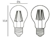 Bild von Design By Us Arbitrary Bulb Ø60 E27 3,5W LED Dimmbar H: 10,8 cm - Varm Hvid