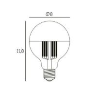 Bild von Design By Us Arbitrary Bulb Ø80 Crown E27 3,5W LED Dimmbar H: 11,8 cm - Gold