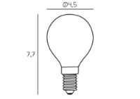 Bild von Design By Us Arbitrary Bulb Ø45 Crown E14 2,5W LED Dimmbar H: 7,7 cm - Milchig