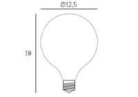 Bild von Design By Us Kugelbirne Ø125 E27 3,5 W LED dimmbar H: 17,6 cm – Warmweiß