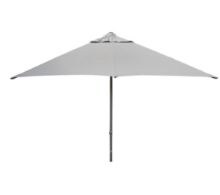 Bild von Cane-line Outdoor Major Parasol M Schiebesystem Ø: 300 cm - Hellgrau M/Grow Parasolfod M/Hjul Inkl. Planteboks 50x50 cm - Lavagrau
