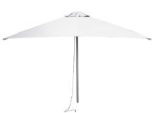 Bild von Cane-line Outdoor Habour Sonnenschirm Ø: 200 cm – Weiß M/ Parasolfod M Hjul 54x54 cm – Schieferschwarz