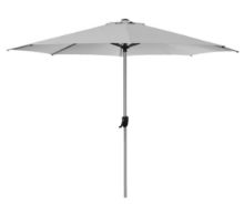 Bild von Cane-line Outdoor Sonnenschirm Sonnenschirm M Krank Ø: 300 cm – Hellgrau M/ Parasolfod M Hjul 54 x 54 cm – Schieferschwarz