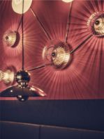 Bild von Design By Us New Wave Optic Wand Ø: 26 cm – Rosé/Gold