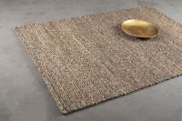 Bild von HC Carpets Malta Handgefertigter Teppich 140x200 cm - Graubraun Natur