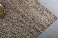 Bild von HC Carpets Malta Handgefertigter Teppich 140x200 cm - Graubraun Natur