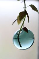 Bild von Studio About Hängende Blumenblase, klein, Ø: 8 cm – Cyan OUTLET