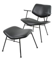 Bild von Vermund Larsen VL136 Fußhocker für Cozy Lounge Chair H: 37 cm – Sierra Black/Pulverlack