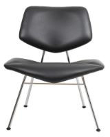 Bild von Vermund Larsen VL135 Cozy Lounge Chair SH: 40 cm – Sierra Schwarz/Chrom