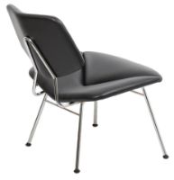 Bild von Vermund Larsen VL135 Cozy Lounge Chair SH: 40 cm – Sierra Schwarz/Chrom