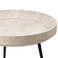 Bild von Mater Bowl Table Medium H: 52 cm – Wood Waste Grey