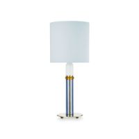 Bild von Design By Us Carnival Tischlampe H: 72 cm – Hellblau/Bernstein/Weiß/Klar